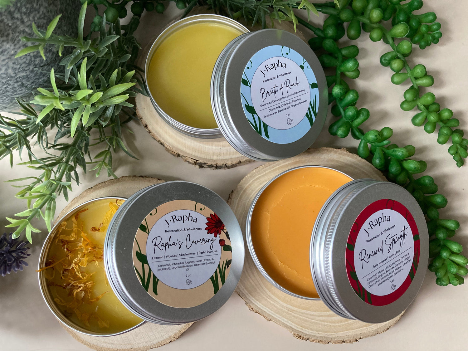 Sacred Touch Herbal Salves Collection